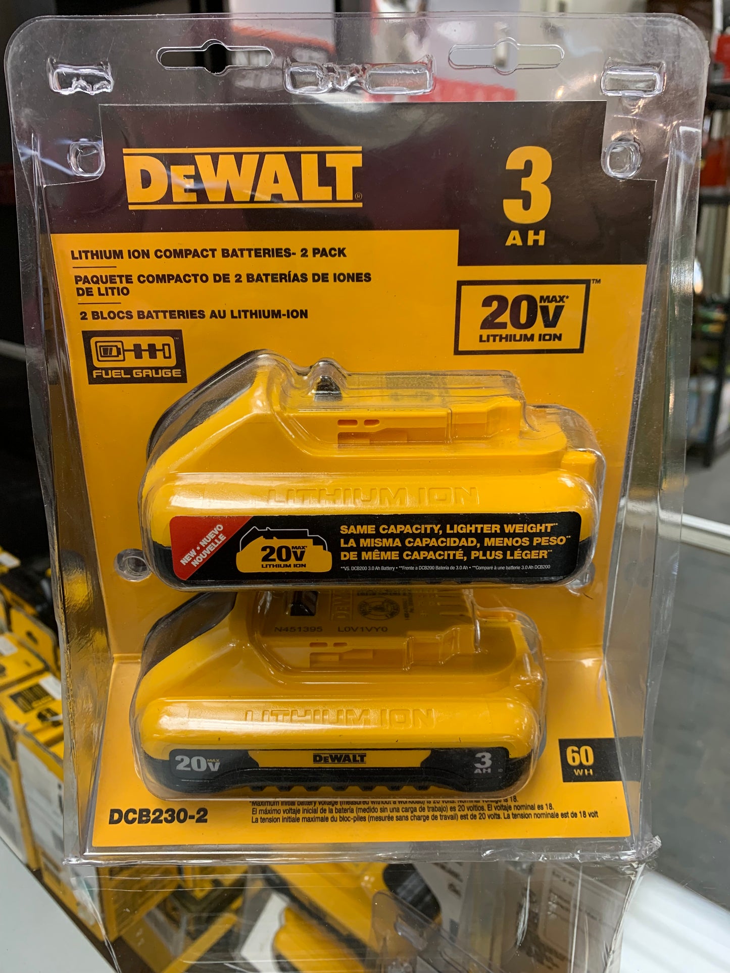 Dewalt 20 Volt 3AH Compact Batteries 2-Pack